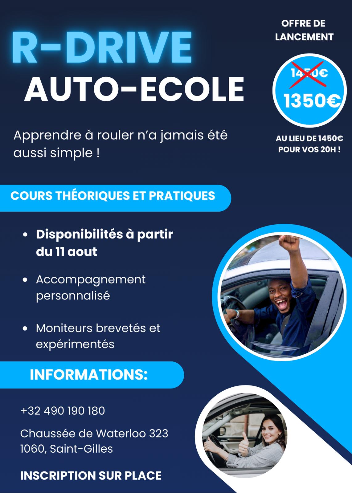 Autoécole R-drive 1060 Bruxelles Saint-Gilles